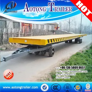 Flatbed trailer digunakan di pabrik atau di jalan