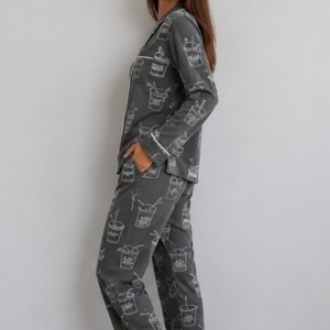 Pijamas <span class=keywords><strong>de</strong></span> Dos Piezas <span class=keywords><strong>de</strong></span> Manga Larga Personalizadas para <span class=keywords><strong>Mujer</strong></span>, Ropa <span class=keywords><strong>de</strong></span> Dormir para <span class=keywords><strong>Mujer</strong></span>, Ropa <span class=keywords><strong>de</strong></span> Invierno para <span class=keywords><strong>Mujer</strong></span>, Conjunto <span class=keywords><strong>de</strong></span> Pijama Térmico - Product Image 3