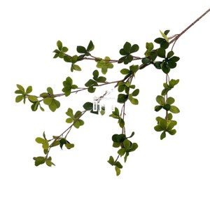 Bouquet de feuilles artificielles vertes en soie, style nordique, pour décoration intérieure - Product Image 4