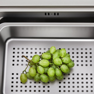 อ่างล้างจานสเตนเลส SUS304 ยี่ห้อ Cooper แบบอ่างเดี่ยวขนาดใหญ่ ติดตั้งใต้เคาน์เตอร์ ผิวด้าน ทำความสะอาดง่าย - Product Image 1