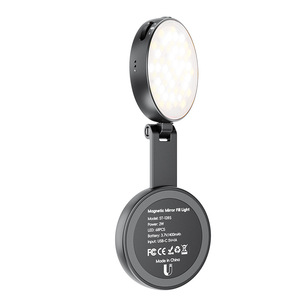 Beauty Magnetic Fill Light With Built-In <b>Vanity</b> Mirror For Phone Selfie LED <b>Lighting</b> Adjustable Color Temperature - Product Image 5