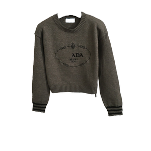 Maglione Pullover Invernale di Lusso da <span class=keywords><strong>Donna</strong></span> di Design con Logo Personalizzato e Ricamo, Top a Manica Lunga in 100% <span class=keywords><strong>Cotone</strong></span> Lavorato a <span class=keywords><strong>Maglia</strong></span> Casual - Product Image 1