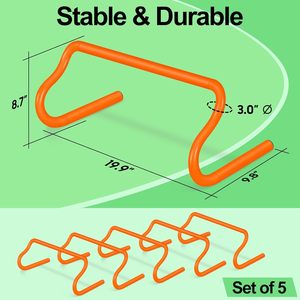 Premium Agility ostacoli attrezzature per l'allenamento con borsa da trasporto velocità ostacoli calcio coni per calcio & calcio pista trapani - Product Image 5