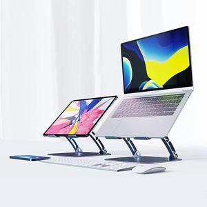 Nouveau support pour ordinateur <span class=keywords><strong>portable</strong></span> réglable avec ventilateur, en alliage d'aluminium, pivotant, <span class=keywords><strong>portable</strong></span>, avec ventilateur - Product Image 4
