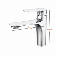 Robinet de lavabo moderne à trou unique pour eau chaude et froide Noyau en céramique à poignée unique pour hôtels et salles de bains à domicile