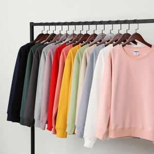 เสื้อฮู้ดดี้คอกลมคุณภาพสูง 350 กรัม สำหรับผู้ชายและผู้หญิง สวมใส่สบาย ทรงโอเวอร์ไซส์ ปักโลโก้ตามสั่งได้ - Product Image 1
