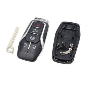 Coque de clé Ford F150 M3N A2C31243300, étui de clé télécommande à 5 boutons noir avec clé mécanique pour clés de véhicule - Product Image 1