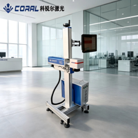 Machine de marquage laser à fibre volante en ligne HG-FX-D30, imprimante laser automatique à fonctionnement continu pour le codage par lots de diverses pièces