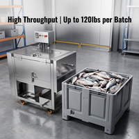Écailleur de poisson automatique pour restaurants et boucheries de poisson grillé, solution d'écaillement rapide en 30 secondes, sans blesser le poisson, modèles 500, 700, 1000