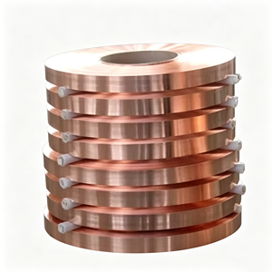 Factory Direct T2 ETP Pure <b>Copper</b> Coil 0.1‑3mm Red <b>Copper</b> <b>Strip</b> Roll Custom Slitting For Electrical Conductive Stamping Parts - Product Image 1