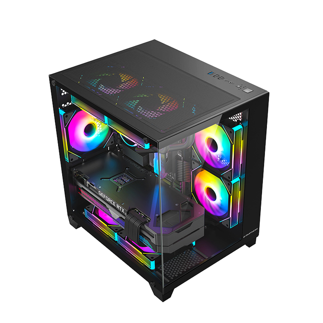 High Quality MATX Desktop Gaming PC Case with 207 ° Panoramic View Wholesale Prices Available in Other Sizes & Colors