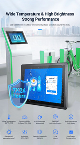 Oem 10.1 inch Màn hình công nghiệp Độ sáng cao IP65 USB điện dung màn hình cảm ứng treo tường nhúng cho ngoài trời ánh sáng mặt trời sử dụng - Product Image 5