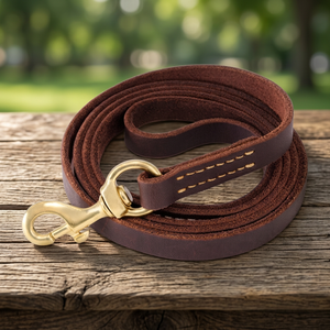 สายจูงสุนัขหนังนิ่มแบบเรียบง่าย - Product Image 3