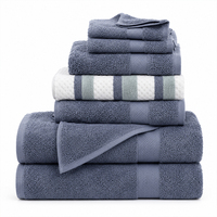 100% Pure Cotton Absorbent Solid Color Bath Towels Bath Towel in Stock for Hotel Home with Custom Embroidery logo