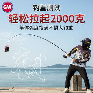 Canne à pêche en mer 3,5 m en fibre de carbone télescopique ultra-rigide légère pour lancer longue distance, portable, pour eau salée, guides SIC, action rapide - Product Image 5
