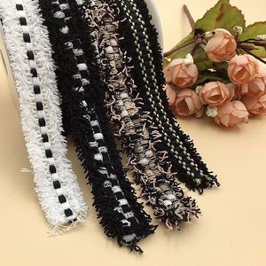 Ruban tricoté en dentelle à franges de coton de style coréen pour accessoires DIY, poignets de manteau, lacets de chaussures et garnitures de chapeaux - Product Image 2