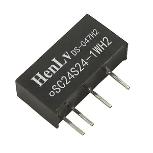 Switching power supply HenLv 5V 12V 24V to 3.3V 5V 9V 12V 15V 24V 1W 1500VDC isolation DC DC Converter for PCB