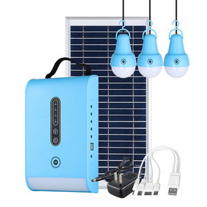 DP sistema di illuminazione a energia solare kit Mini centrale elettrica <span class=keywords><strong>con</strong></span> lampadine pannello solare per la casa e all'aperto da Michelle - Product Image 1