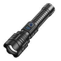 Lampe torche tactique rechargeable YesFire, nouveau style, haute intensité, en alliage d'aluminium, laser, USB, anti-explosion, portée du faisceau 500m+