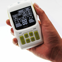 Appareil de massage TENS/EMS portable 2-en-1 pour soulager la douleur - Certifié Classe 2, intensité réglable, utilisation médicale et hospitalière