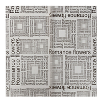 Vente en gros d'usine de papier d'emballage transparent pour fleurs papier d'emballage pour bouquet en plastique imprimé