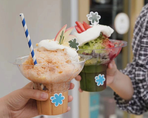 Vasos de Plástico para Conos de Nieve - Vasos para Hielo Raspado, Vasos para Helado en Forma de Flor, Tazones para Smoothies de Nieve y Postres Dulces y Ácidos para Llevar - Product Image 5