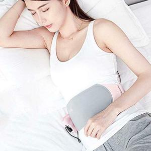 Graphene <b>Heating</b> Warm Uterus Belt Vibration Massage Period Pain Relief <b>USB</b> Rechargeable Waist Band Gift Pink - Product Image 6