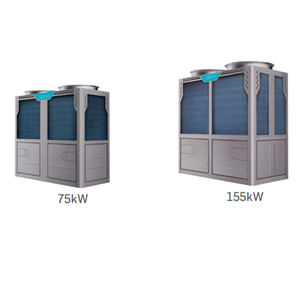 Unité extérieure de ventilconvecteur 65-260 kW, système de refroidissement à <span class=keywords><strong>eau</strong></span>, refroidisseur modulaire à spirale à <span class=keywords><strong>air</strong></span> refroidi par <span class=keywords><strong>eau</strong></span> - Product Image 3