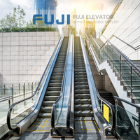 Escalator électrique extérieur FUJI Chine 30-35 degrés pour centres commerciaux, en acier inoxydable, usage intensif, 0,5 m/s, entraînement AC/Hydraulique