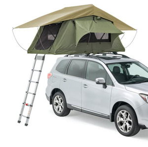 HOTO Extérieur Étanche Grande Tente de <span class=keywords><strong>Toit</strong></span> Souple Portable pour 4 Personnes, 4x4 Tente de <span class=keywords><strong>Toit</strong></span> Tente de <span class=keywords><strong>Toit</strong></span> de Voiture à Coque Souple Double Couche - Product Image 2
