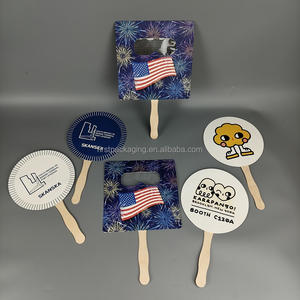 Abanico de Papel Personalizado con Impresión Publicitaria 3D de Fuegos Artificiales para Fiestas - Product Image 6