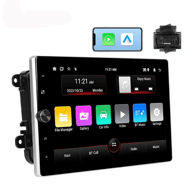 10.4'' Android 2+64G Automatic Rotation Car Radio CarPlay/Android Auto/GPS/WiFi/RDS for VW/PASSAT/SKODA/POLO/OCTAVIA/GOLF