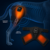 Attelle chauffante pour chien FD805 avec massage par vibration, batterie intégrée pour dysplasie de la hanche, arthrite et faiblesse des pattes arrière