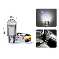 A80 couvercle en verre d'origine haute luminosité COB T10 W5W 194 168 LED ampoule de voiture vert rouge bleu ambre lampe de plaque d'immatriculation 12V lampe dôme