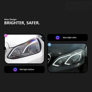 สำหรับรถยนต์ W212 E-Class รุ่นปี 2010-2015 ชุดไฟหน้า LED แบบใหม่พร้อมไฟเลี้ยวและไฟวิ่งกลางวัน  นำเข้าจากต่างประเทศ - Product Image 3
