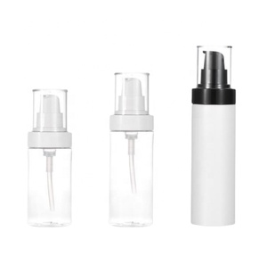 Eco-friendly Cosmetic Packaging 80ml 100ml 120ml 150ml Essence Airless Lotion <b>Bottles</b> Custom PET <b>Bottle</b> - Product Image 1