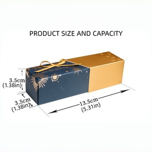 Dreamy <strong>Galaxy</strong> Blue Art Reusable Wedding Candy Box Lipstick Shape Empty <strong>Chocolate</strong> Box Wedding Favor Tea Party Desktop Decor <strong>Gift</strong> - Product Image 2