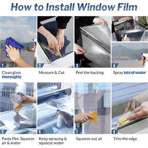 ฟิล์มติดกระจกแบบมองเห็นทางเดียว ป้องกันความเป็นส่วนตัว ป้องกันความร้อน ลดแสงสะท้อน สำหรับบ้านและสำนักงาน ขนาด 1.52*30 เมตร - Product Image 6