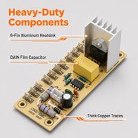 Placa de Circuito de Control de Velocidad para Secador de Pelo para Mascotas Shernbao Typhoon SHD-2800P CS01-EMC, Repuesto