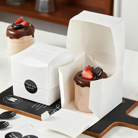 Boîtes à gâteaux, biscuits et cupcakes de qualité alimentaire, avec logo personnalisé, pour emporter, emballage de desserts