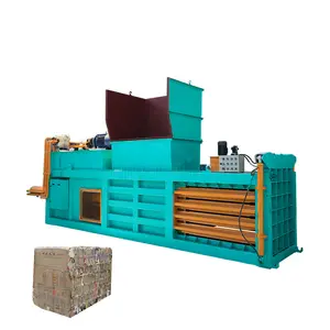 Double cylinder hydraulic compress baler machine waste plastic clothing baling press machine cardboard baler for sale