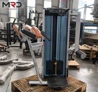 Máquina de Gimnasio Comercial para Glúteos con Respaldo Ajustable, Equipo de Entrenamiento de Fuerza con Pesas