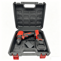 Perceuse à percussion électrique sans fil 40 N.m Mini Canon en Acier, Batterie Lithium 21V 1.3Ah, Mandrin 10mm, Portable, Moteur Brushless OEM