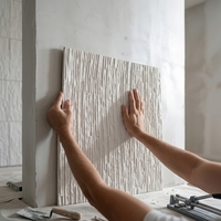 Revêtement mural en pierre flexible écologique sans formaldéhyde, carrelage mural en porcelaine souple pour la rénovation de la façade des bâtiments anciens