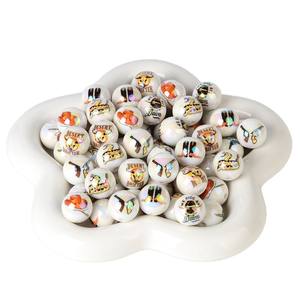 Acrylic Printed Cartoon Men's Western Cowboy-Themed 16mm Straight-Hole <b>Bead</b> Mixed <b>Color</b> Fashionable DIY Phone Stringing Pen - Product Image 5