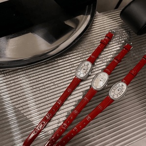 Advanced Luxury Watch Precise Quartz Movement Diamond Studded Case Lightweight Wristband Crocodile Leather Strap Longiness. - Product Image 3