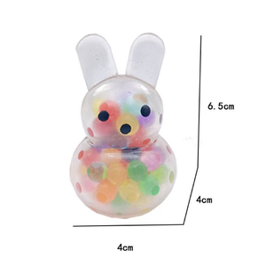 High Quality TPR Maltose Beads Easter Rabbit Pressure Release Promotional Gift Decompression <b>Squeeze</b> Toys for Kids and Adults - Product Image 6