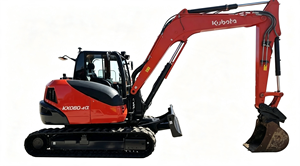 Mini-excavatrice d'occasion KUBOTA KX080 8 tonnes, machine de construction de haute qualité, prix avantageux, en promotion, conformité EPA. - Product Image 1