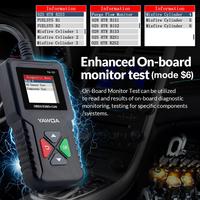YA101 Lector de Códigos OBD2, Escáner para Leer y Borrar Códigos, Prueba de Batería, Prueba de Sensor de Oxígeno, Gráficos de Datos, Herramienta de Escaneo DIY de 16 Pines