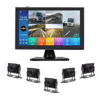 Monitor Grabador de Video VEER de 10 Pulgadas con Pantalla Táctil de 5 Canales, Cámara de Visión Trasera AHD 720p Infrarroja y BSD